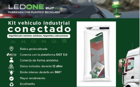 Prepárate para 2026: Luz de emergencia V16 'LEDONE Connected' para vehículos industriales